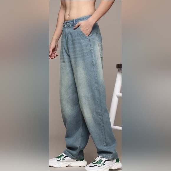 Calvin Klein Blue Slim Straight Jeans - Picture 2 of 3